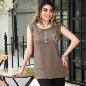 عمده تاپ زنانه نگین دار